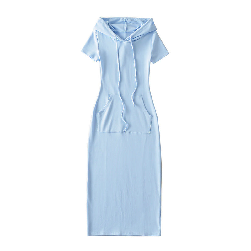 Women Dresses Slim Fit Hip-Wrapped Mid-Length Dress