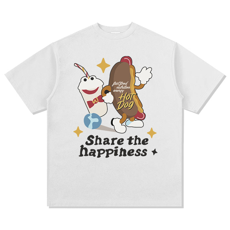 Unisex T Shirt Long Sleeve T-Shirt Loose Cotton