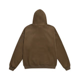 Men Fleece Lined Hoodie Autumn and Winter Embroidery Letter Hooded Sweater Men Oversize Loose Casual