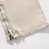 Men Jeans Hole Zipper Slit