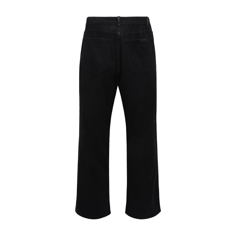 Men Jeans Zipper Decorations Bell-Bottom Pants Personality Design