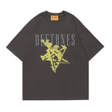 Men T-Shirt Sunset Printing Vintage