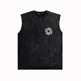 Purple Brand Distressed Tank T Shirts Distressed Sleeveless T-shirt Vest