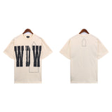Who Decided War T Shirts Who Decided War Letter Short Sleeve Loose Pop Retro T-Shirt