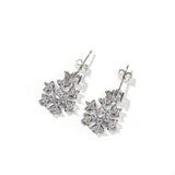 Earrings Christmas Gift Snowflake Shaped Zircon Earrings St. Valentine's Spectrum snowflake