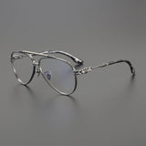 CHH Chrome Hearts Glasses Vintage Fashion Double Beam Glasses Frame