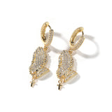 Earrings Zircon Glove Shaped Earrings Spectrum