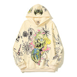 HS Hoodie Painted Graffiti Skull