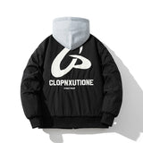 Mens Vintage Jackets Jacket Loose Baseball Suit Flight Suit Hooded