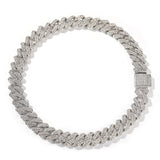 Bracelet Cuban Chain Necklace Alloy Full Diamond Hip Hop Rap St. Valentine's Spectrum