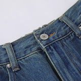 Men Jeans White Casual All-Match Loose