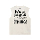 Fog Essentials tank spring summer FOG letter round neck pullover vest