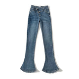 Women Jeans Slimming Stretch Flared Pants