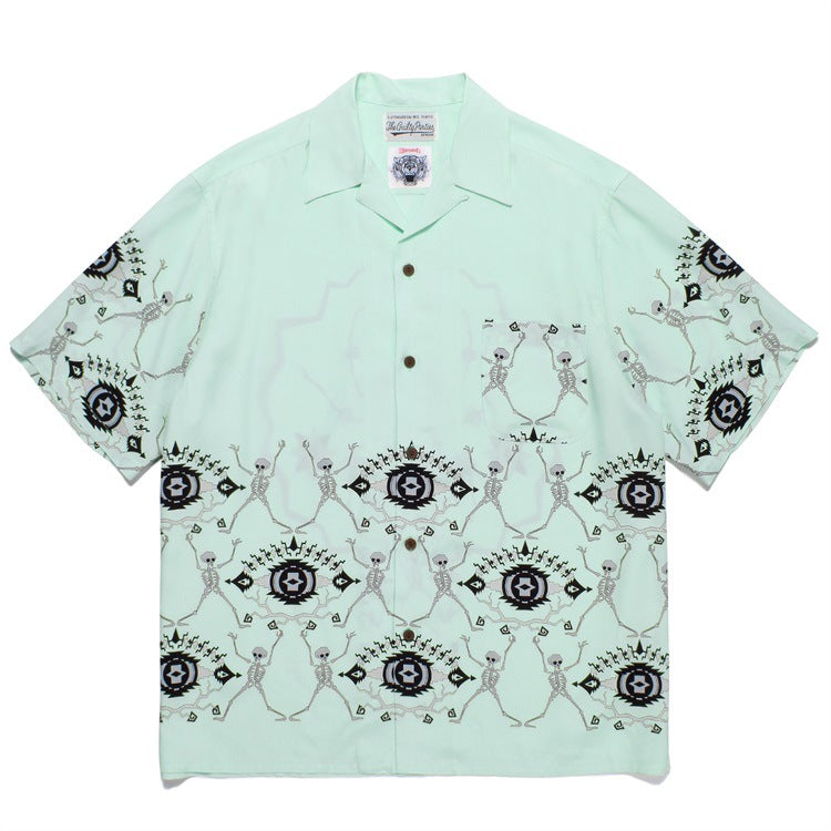 GUILTYPARTIES TIGER Shirts Spider Hawaiian Loose