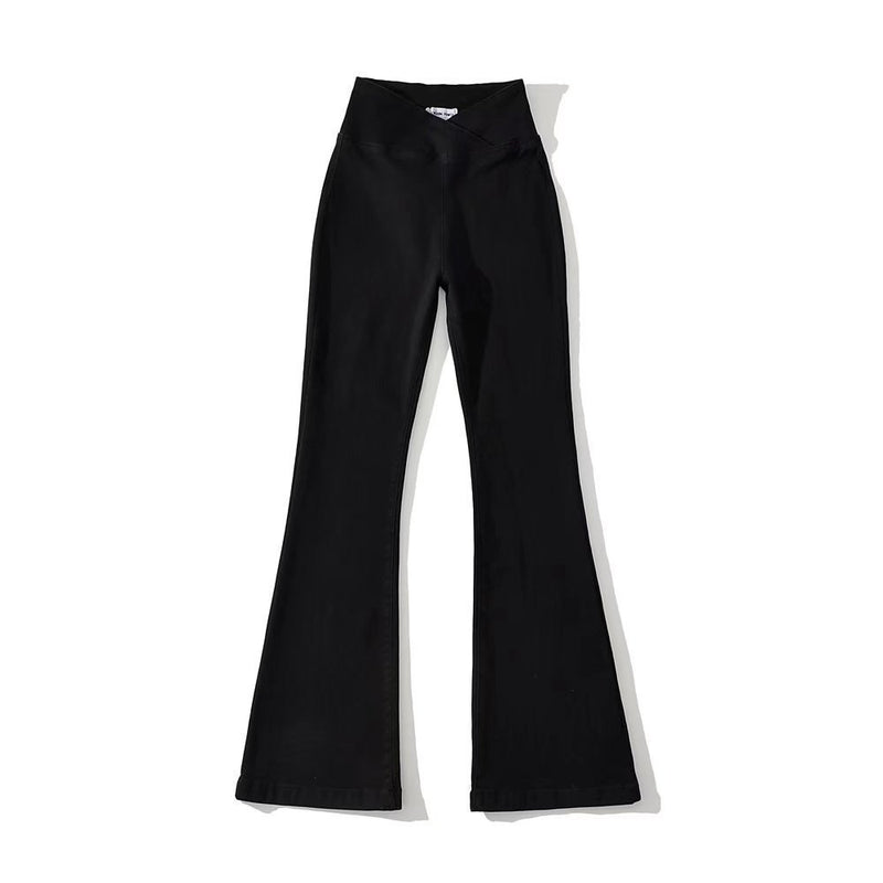 Women Jeans Retro Stretch Flared Pants