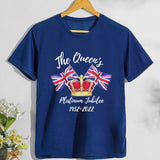 Inspired by Queen's Platinum Jubilee 2022 Elizabeth 70 Years T-shirt T-shirt Short Sleeve Men and Women