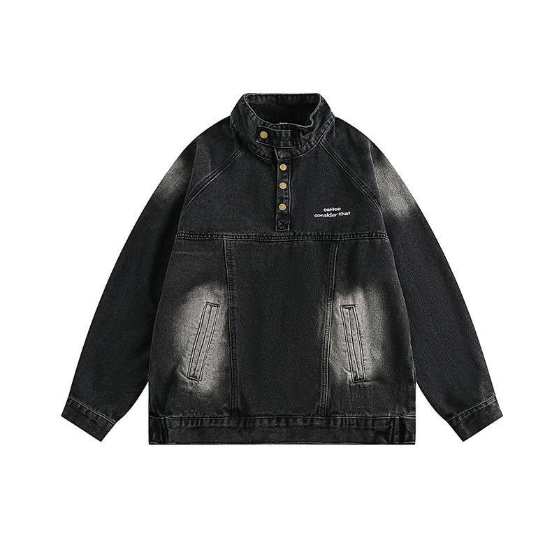Women Jackets Vintage Denim Jacket Vintage Distressed