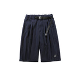 Unisex Shorts Thin Workwear Cropped Pants Loose Casual