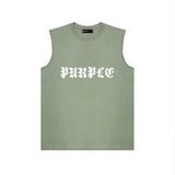 Purple Brand Tank T Shirts Sleeveless T-shirt Vest