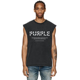 Purple Brand Distressed Tank T Shirts Distressed Sleeveless T-shirt Vest