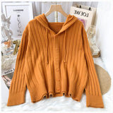 Women Knitted Cardigan Fashion Pullover Loose Sweater