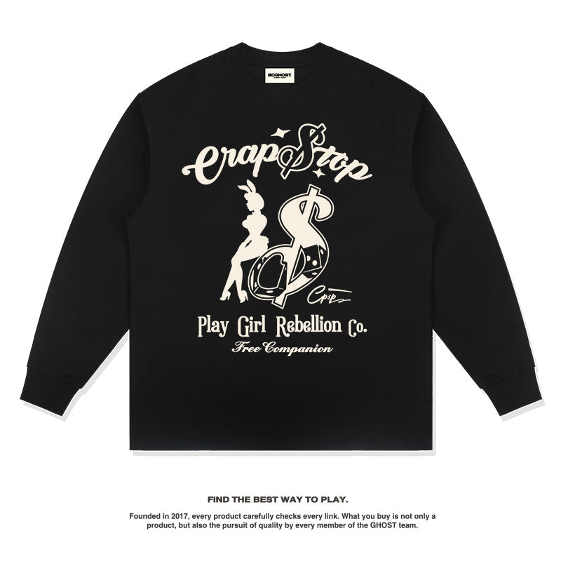 Unisex Long Sleeve Shirt Autumn and Winter Men