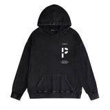 Purple Brand Distressed Hoodie Fashion Old Loose Hooded Sweater
