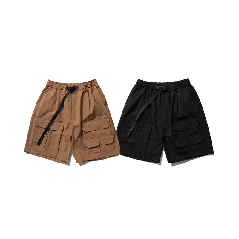 Unisex Shorts Loose Retro Multi-Pocket