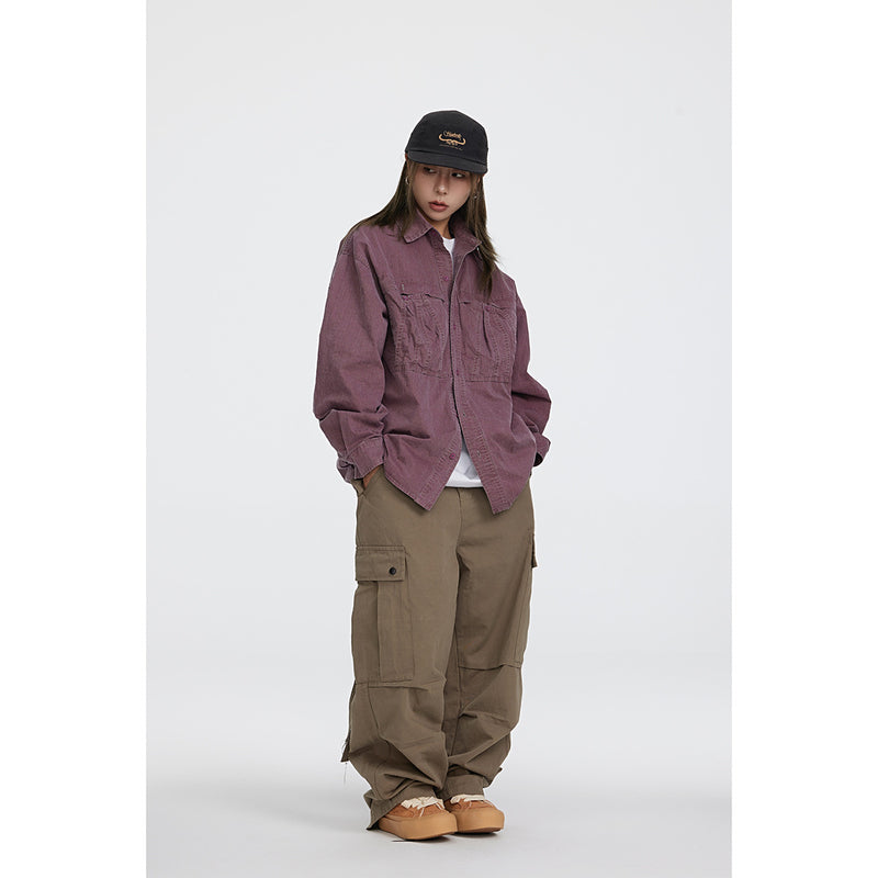 Unisex Shirt Retro Loose Casual