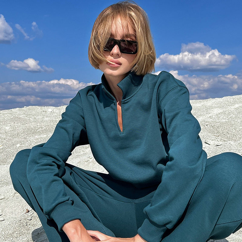 Women Co-Ords Suit V-neck Autumn and Winter