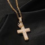 Jewelry Pendant Necklace Men's ZirconNecklaces Crosses Spectrum Necklaces Crosses