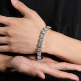 Bracelet Copper Zircon Flower Rock Sugar Chain Bracelet Spectrum St. Valentine's