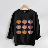 Fall Halloween Sweatshirt Pumpkin Cotton