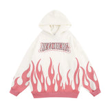 Men Fleece Lined Hoodie Printed Hoodie Men's Autumn and Winter Loose Sweatshirt