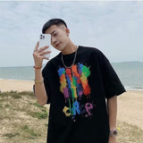 Men's T Shirt Summer Graffiti Printing All-Matching