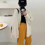 Women Knitted Cardigan Loose Thick Sweater