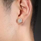 Earrings Snowflake Shape Magnetic Earrings snowflake Spectrum