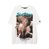 Men T-Shirt Retro Summer Couple Print