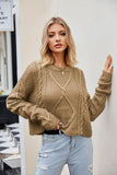 Women Pullover Sweater Knitwear Loose-Fitting Oversized Sweater