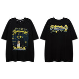 Men T-Shirt Butterfly Graffiti Printing
