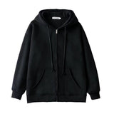 Women Hoodie Fleece-lined Thick Loose Warm