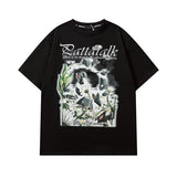 Men T-Shirt Oil Painting Printing Couple