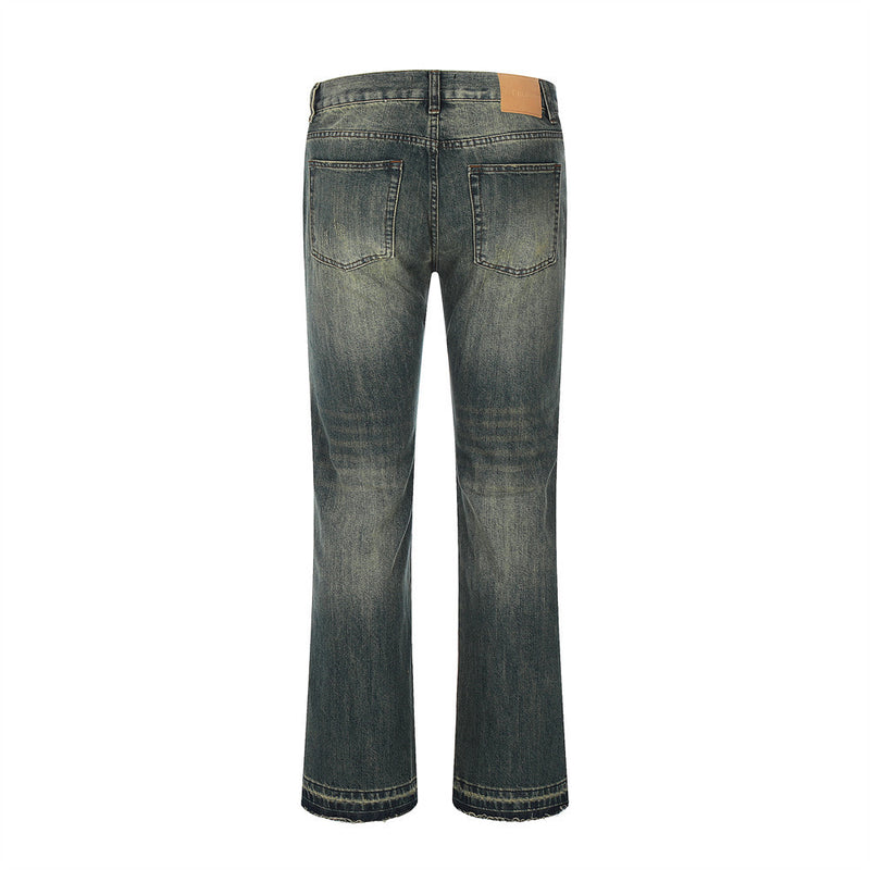 Men Jeans Ripped Burr Personality Design Loose