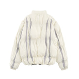 Men Coat Patchwork Stand-up Collar Padded Cotton Coat