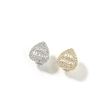 Grillz T Square Zircon Gold Love Single Teeth Braces Hip Hop Spectrum