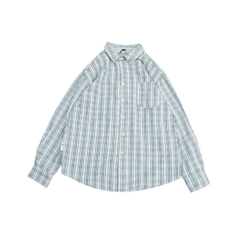 Unisex Shirt Retro Loose Plaid Cityboy