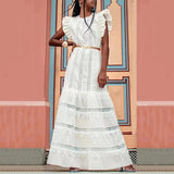 Bohemian Dress Elegant Socialite Embroidery Dress