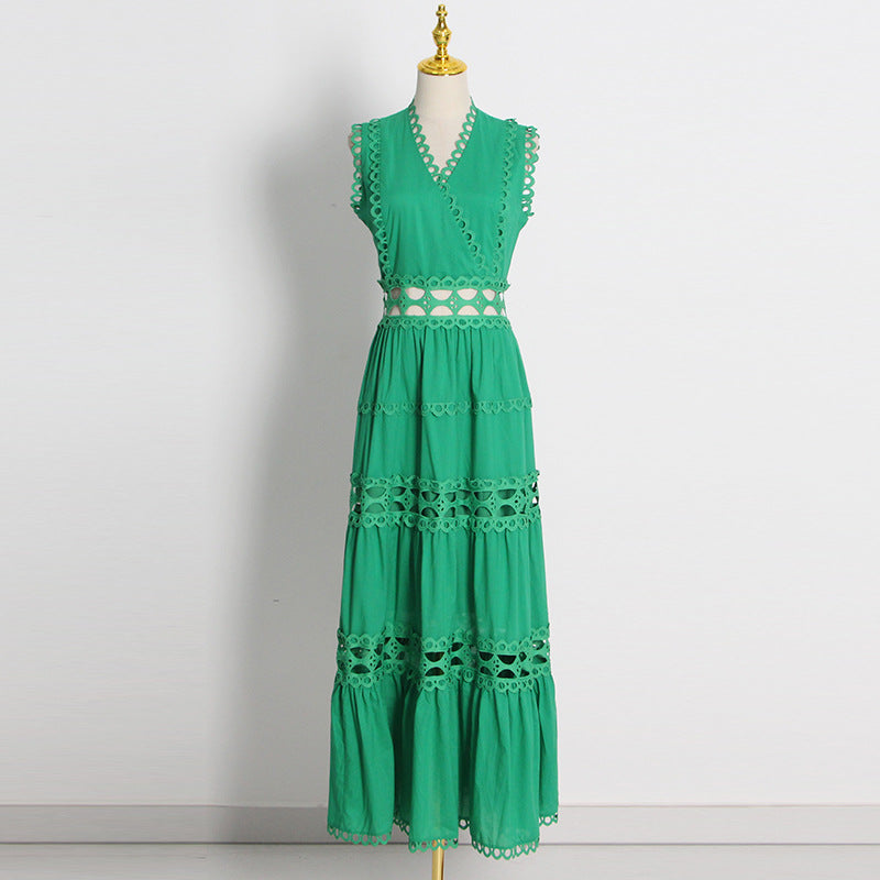 Bohemian Dress French Retro Hollow Dress