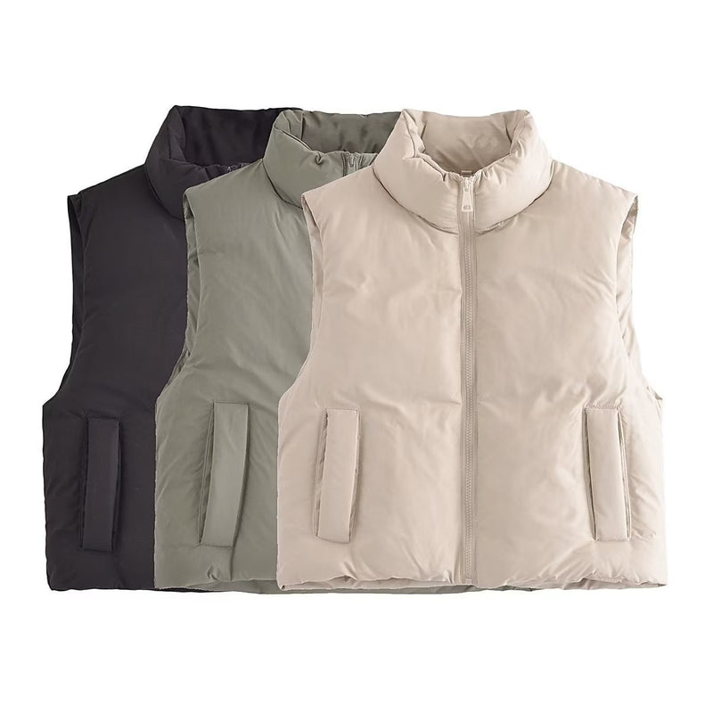Women Cotton Coat Cotton Vest Short Loose Fashion