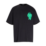 CHH Chrome Heart T Shirts Croix Flame Sanskrit Embroidery Printed T-Shirt Fashion Short Sleeve